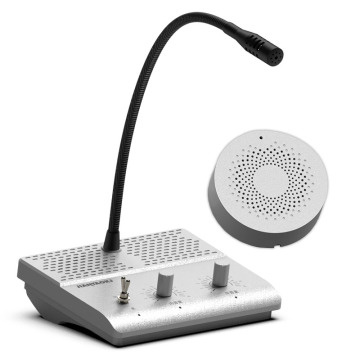 Système de microphones câblés à double sens pour les hôtels, les écoles, les centres médicaux, les banques et les bureaux