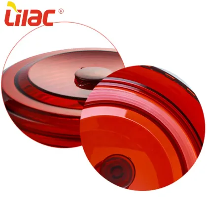 Lilac round glass kimchi/pickle jar