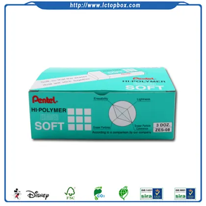 Rubber stationery color display box