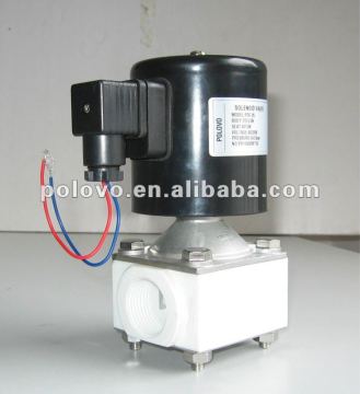 Plastic solenid valves 2way 24v teflon
