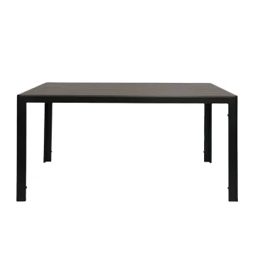 Outdoor Garden Patio Plastic Wood Steel Table