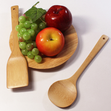 Handmade Natural Teak Wooden Kitchen Utensil Set 4 Cooking Utensils Spatula Spoons for Cooking Nonstick Cookware