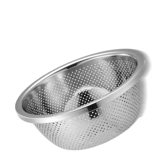 Thickened Design Fine Mesh Stainless Steel Colander - Premium Kitchen Use