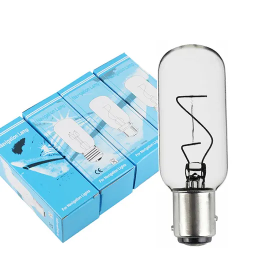 Tubular Lamp Marine Navigation Indicator Light Bulb BAY15d T25 H67mm 24V 12V 25W 40W Offset IMPA 790435