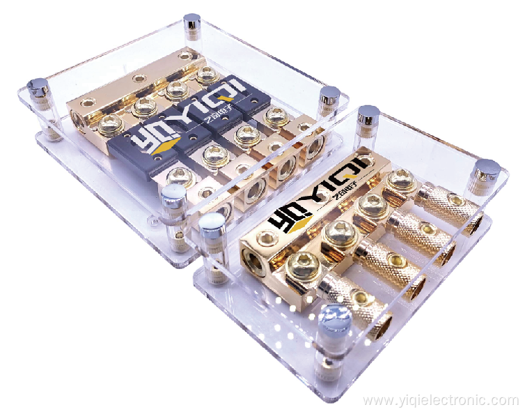 Large multiplexing Car audio fuse box zinc alloy