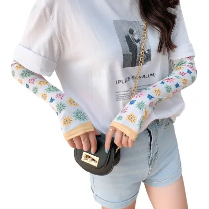 Korean UV Protection Arm Sleeves for Outdoor Sports