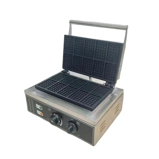 Professional Nonstick Square Waffle Maker with Temperature Control: Commercial Grade Belgian Waffle Machine
