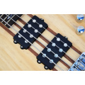 Tubuh terhubung 4 string gitar bass