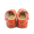 Changeable PU Leather Orange Hollow Squeaky Shoes Sandals