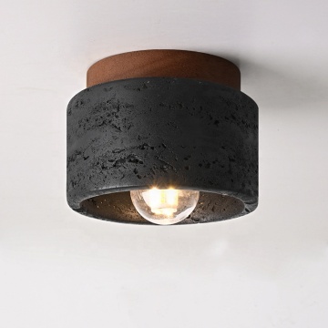 Luz de techo de travertino negro italiano