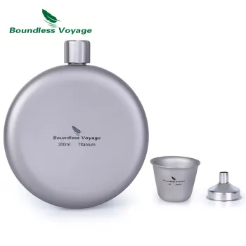 Boundless Voyage 150ml Ultralight Titanium Hip Flask