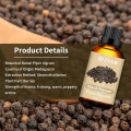 Fabricación Suministro de aceite de pimienta negra orgánica 100% puro de grado cosmético para masaje corporal Aceite de hierbas