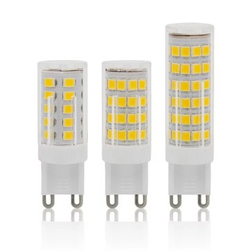 Warm White Light 220V Corn Bulb - Variable Light G9 Bulb LED Crystal Tricolor for Pendant Lamp Home Brightness