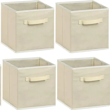 Foldable Cloth Storage Cube - Simple Houseware Organizer Bin