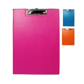 Customizable PVC A4 Double-Sided Foldable Storage Clipboards for School, Office, and Hospital Use with Pocket