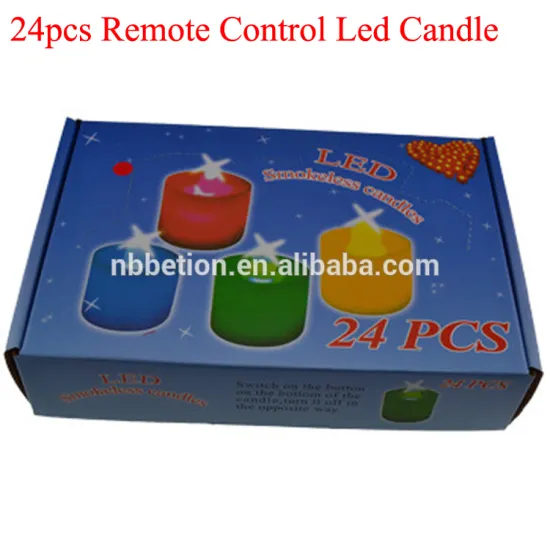 LED candle with remote control 24pcs flameless remote control candlesColor Changing Candle with Remote Control