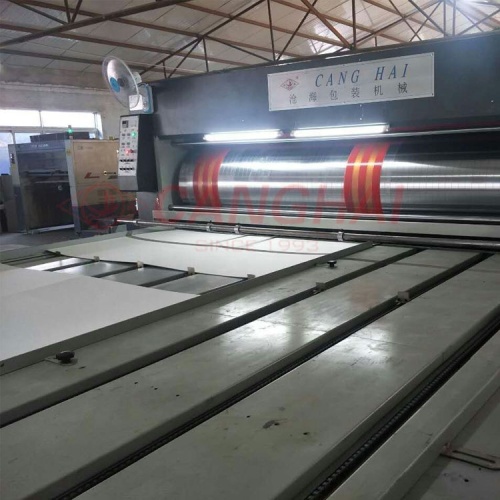 Semiauto corrugated box printing making machine