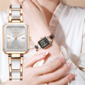 fashion Bracelet Clasp rectangle quartz watches for women