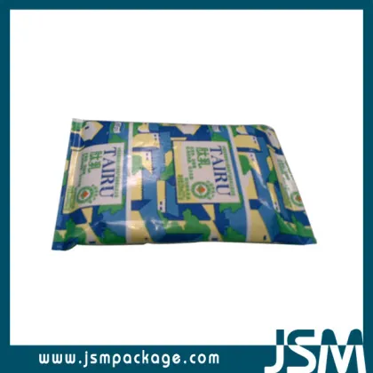 Aseptic paper packaging pillow pak milk container