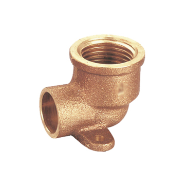 Bronze welding wallplate elbow fitting