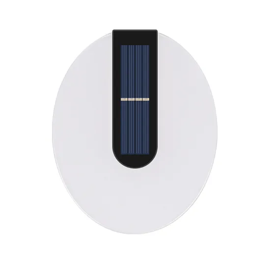 Hot Selling Polycrystalline Silicon Solar Panels with Acrylic Material: Outdoor Garden Elliptic Shape Wall Light
