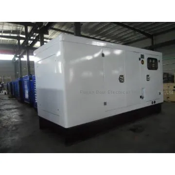 White 100KVA Cummins Diesel Generator Set with Canopy to Thailand