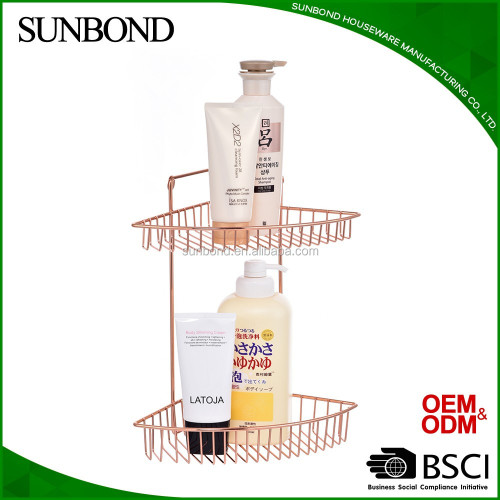 China Triangle design corner shower shelf Manufactory