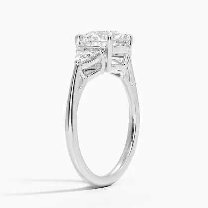 Three Stone White Gold Diamond Ring
