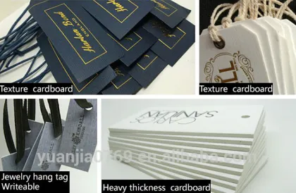 Hand made canvas hang tag for clothing