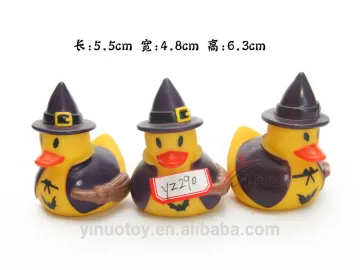children promotional toy witch design Halloween Kids Duck Toys