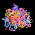 Approx. 100/200/1000pcs/bag Office Rubber Ring Rubber Bands Strong Elastic Stationery Holder Band Loop School Office Supplies