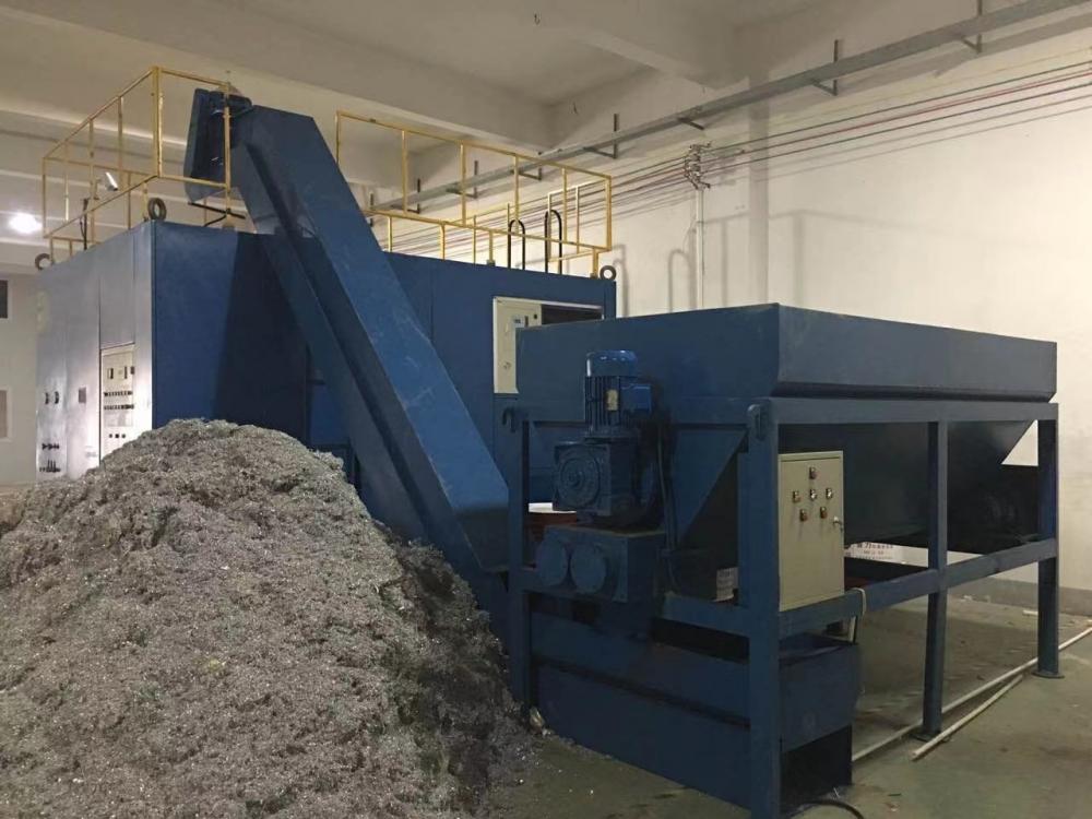 Aluminium Sawdust Briquette Machine med to utløpshull