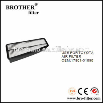 High quality OEM auto air filter 1780131090 for Toyota car air filter material