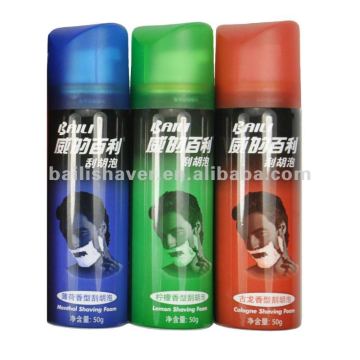 Shaving foam manufacture