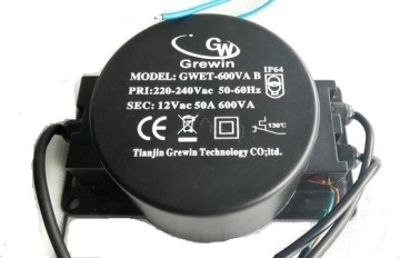 600va Waterproof Toroidal Transformer for LED Lighting and Outdoor
