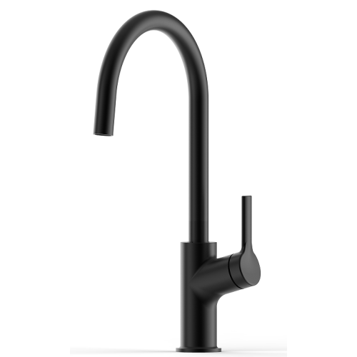 Matte Black Handle Kitchen Faucet