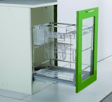 Foshan Modern Luxury Stainless Steel Pull Out Basket for Kitchen Cabinets