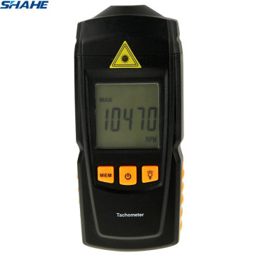 shahe 2.5-999.9rpm Digital handheld Tachometer Electronic Tachometer with Laser Point Speed Measuring Instruments