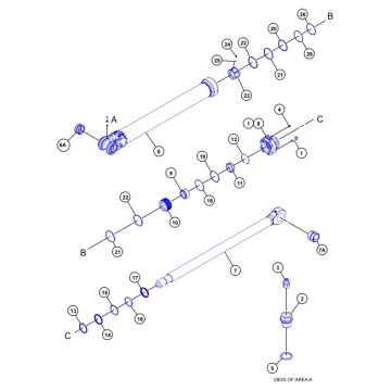 494-1828 CYLINDER GP-BUCKET 6020B 4941828