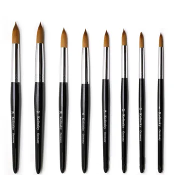 2023 High Quality Black Kolinsky Acrylic Nail Art Brush