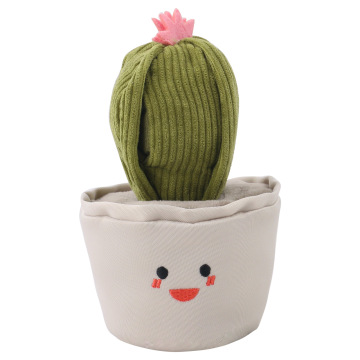 D KING Cute Durable Stuffed Plant Pet Toy Plush Squeaky Dog Chew Toy
