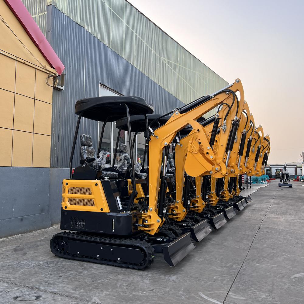 1.7 T ขนาดเล็ก Backhoe Excavadora Mini Digger Excavator