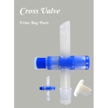 Urine Bag Spare Parts Cross Valve