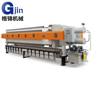 automatic hydraulic sludge dewatering  membrane filter press for mica silica