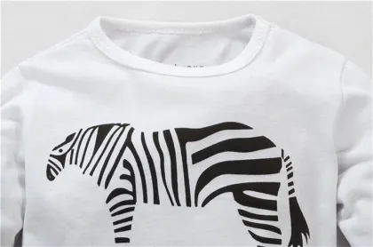 Meticulous Tailoring Cartoon Printed Child Pajamas 100%cotton Children Sleepwear