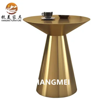 Stainless Steel Gold Cocktail Bar Table for Weddings