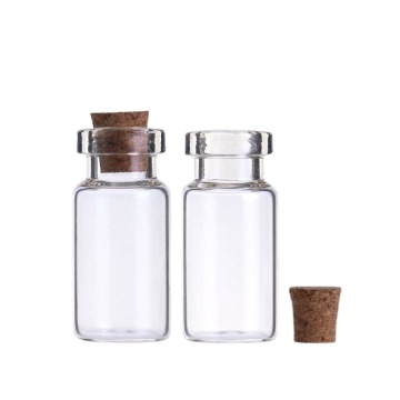 30ml prozorne mini steklene steklenice z zamaški plute