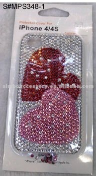 fashion resin rhinestones jewelry plastic mobile bottom shell