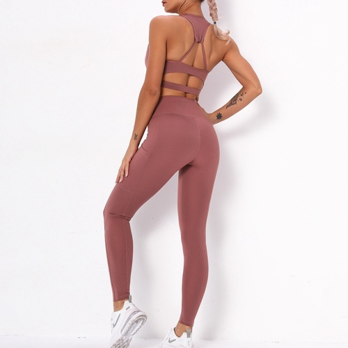 women ribbed yoga sets apparel Fitness