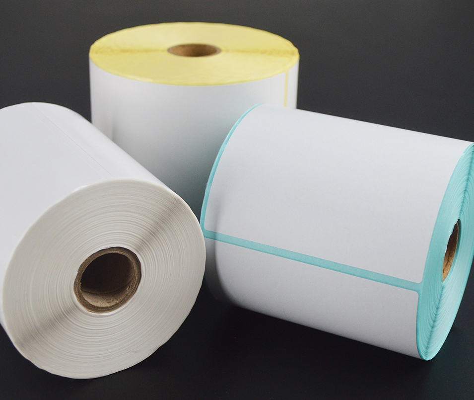 Direct Thermal Label Blank Self Adhesive Shipping Label Sticker Roll
